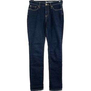 Gap Always Skinny Ankle Jeans Size 2 Dark Wash Stretch Mid Rise Blue Denim